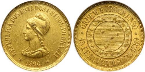 20000 Reis República Velha (1889 - 1930) Oro 