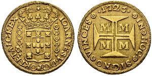 20000 Reis 巴西 金 若昂五世 (1689 - 1750)