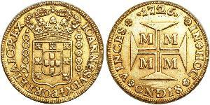 20000 Reis 巴西 金 若昂五世 (1689 - 1750)