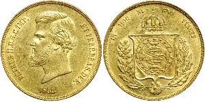 20000 Reis 巴西帝國 (1822 - 1889) 金 佩德罗二世 (巴西) (1825 - 1891)