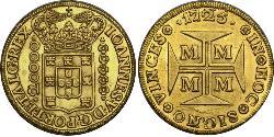 20000 Рейс Бразилия Золото Жуан V король Португалии (1689-1750)