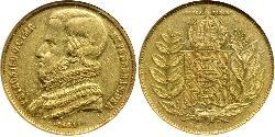 20000 Рейс Бразильская империя (1822-1889) Золото Педру II (император Бразилии) (1825 - 1891)