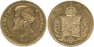 20000 Рейс Бразильская империя (1822-1889) Золото Педру II (император Бразилии) (1825 - 1891)