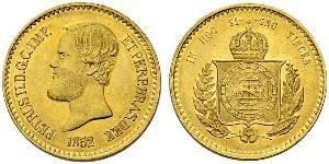 20000 Рейс Бразильская империя (1822-1889) Золото Педру II (император Бразилии) (1825 - 1891)