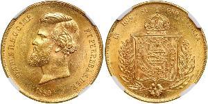 20000 Рейс Бразильская империя (1822-1889) Золото Педру II (император Бразилии) (1825 - 1891)