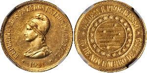 20000 Рейс Бразильська Стара республіка (1889 - 1930) Золото 