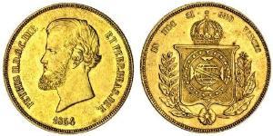 20000 Рейс Бразильська імперія (1822-1889) Золото Педру II (імператор Бразилії) (1825 - 1891)
