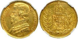 20000 Рейс Бразильська імперія (1822-1889) Золото Педру II (імператор Бразилії) (1825 - 1891)