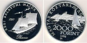 2000 Forint Ungheria (1989 - ) Argento 