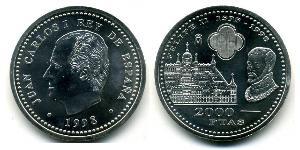 2000 Peseta Regno di Spagna (1976 - ) Argento Juan Carlos I (1938 - )