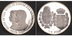 2000 Peso Uruguay Argento 