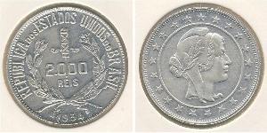 2000 Reis Brésil Argent 