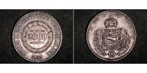 2000 Reis Brasile Argento 