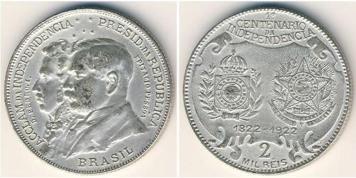 2000 Reis Brasile Argento 