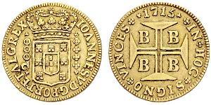 2000 Reis Brésil / Royaume de Portugal (1139-1910) Or 