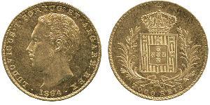 2000 Reis Royaume de Portugal (1139-1910) Or Louis Ier de Portugal (1838 - 1889)