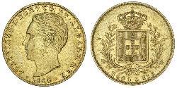 2000 Reis Reino de Portugal (1139-1910) Oro Luis I de Portugal (1838 - 1889)