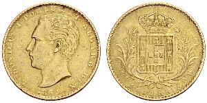 2000 Reis Reino de Portugal (1139-1910) Oro Luis I de Portugal (1838 - 1889)