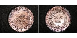 2000 Reis Brasilien Silber 