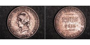 2000 Reis Brazil Silver 