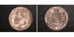 2000 Reis 巴西帝國 (1822 - 1889) 銀 佩德罗二世 (巴西) (1825 - 1891)
