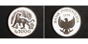 2000 Rupia indonesiana Indonesia Argento 
