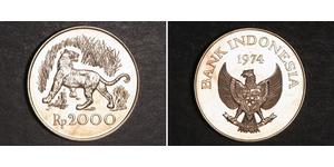 2000 Rupia indonesiana Indonesia (1945 - ) Argento 
