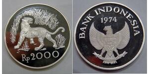 2000 Rupia indonesiana Indonesia (1945 - ) Argento 
