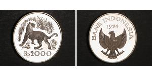 2000 Rupia indonesiana Indonesia (1945 - ) Argento 
