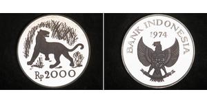 2000 Rupiah Indonesien Silber 