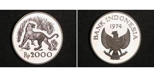 2000 Rupiah Indonesien (1945 - ) Silber 