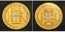 2000 Рейс Королевство Португалия (1139-1910) / Бразилия Золото 