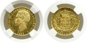 2000 Рейс Королевство Португалия (1139-1910) Золото Луиш I (1838 - 1889)