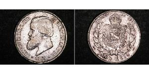2000 Рейс Бразильська імперія (1822-1889) Срібло Педру II (імператор Бразилії) (1825 - 1891)
