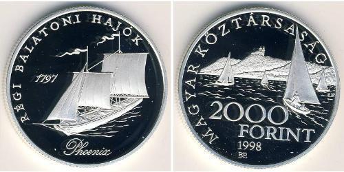 2000 Форінт Угорщина (1989 - ) Срібло 