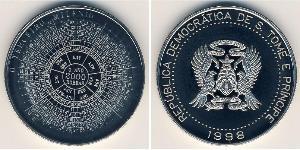 2000 добрас Сан-Томе і Принсіпі (1975 - ) Нікель/Мідь 