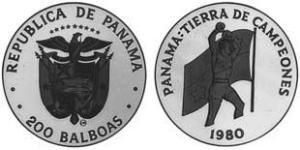 200 Balboa Panama Platin 