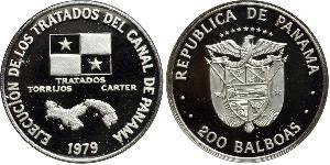 200 Balboa Panama Platine 