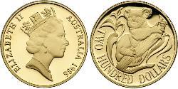 200 Dollar Australia (1939 - ) Gold Elizabeth II (1926-2022)