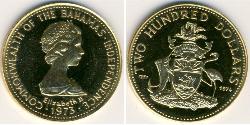 200 Dollar Bahamas (1973 - ) 金 