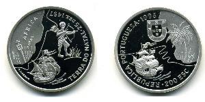200 Escudo Portogallo (1975 - ) Argento 