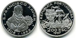 200 Escudo Portogallo (1975 - ) Argento 