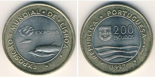 200 Escudo Portogallo (1975 - ) Bimetal 