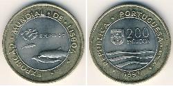 200 Escudo Portuguese Republic (1975 - ) Bimetal 