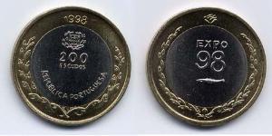 200 Escudo Republica Portuguesa (1975 - ) Bimetall 