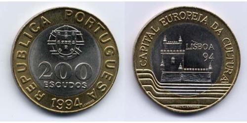 200 Escudo Republica Portuguesa (1975 - ) Bimetall 