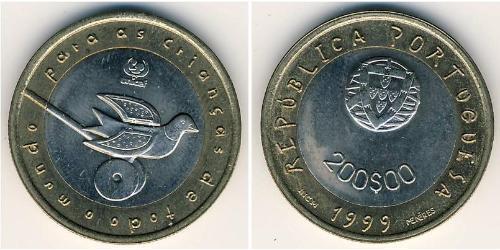 200 Escudo Republica Portuguesa (1975 - ) Bimetall 