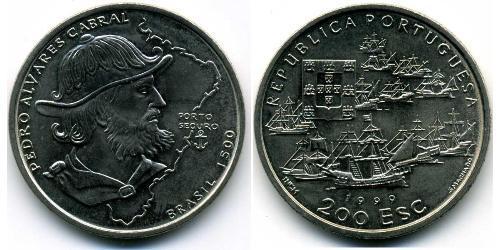 200 Escudo Republica Portuguesa (1975 - ) Níquel/Cobre 