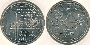 200 Escudo Republica Portuguesa (1975 - ) Plata 