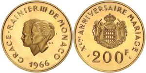 200 Franc Monaco (1297 - ) Or 